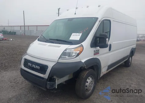 2020 Ram Promaster 2500 High Roof 159 Wb из США, поврежденный, VIN 3C6TRVDG1LE133781
